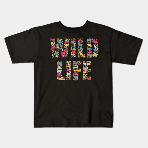 Wild Life Kids T-Shirt by Koala Tees